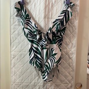 Green Palm One piece suit